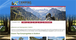 Desktop Screenshot of camping.suedtirol.com