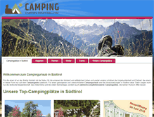 Tablet Screenshot of camping.suedtirol.com